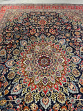 25813-Mashad Hand-Knotted/Handmade Persian Rug/Carpet Traditional Authentic/ Size: 13'5" x 9'6"