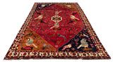 25767- Shiraz Persian Hand-weaved Authentic/Traditional Nomadic/Tribal / Size: 9'9" x 6'6"