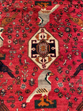 25767- Shiraz Persian Hand-weaved Authentic/Traditional Nomadic/Tribal / Size: 9'9" x 6'6"