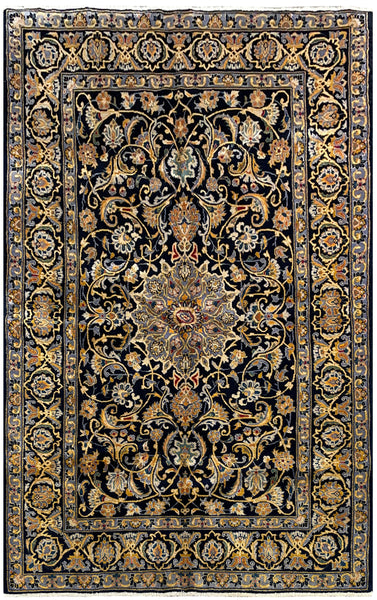 25740-Kashan Hand-Knotted/Handmade Persian Rug/Carpet Traditional/Authentic/Size/: 7'3" x 4'6"