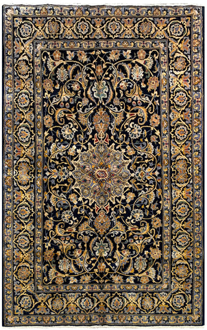 25740-Kashan Hand-Knotted/Handmade Persian Rug/Carpet Traditional/Authentic/Size/: 7'3" x 4'6"