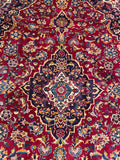 25762-Kashan Hand-Knotted/Handmade Persian Rug/Carpet Traditional/Authentic/Size: 9'11" x 6'9"