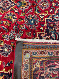 25764-Kashan Hand-Knotted/Handmade Persian Rug/Carpet Traditional/Authentic/Size: 9'10" x 6'7"