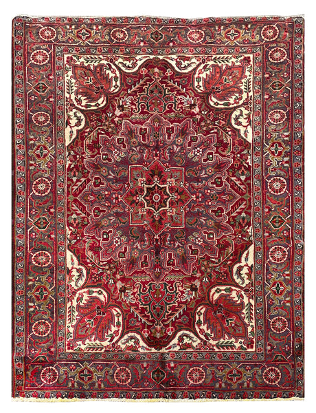 25743-Heriz Hand-Knotted/Handmade Persian Rug/Carpet Traditional/Authentic/ Size/: 6'6" x 4'11"