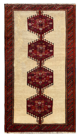 25766-Ghashgai Hand-Knotted/Handmade Persian Rug/Carpet Tribal/Nomadic/Authentic/Size: 9'9" x 5'4"