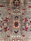 26113-Royal Chobi Ziegler Hand-knotted/Handmade Afghan Rug/Carpet Traditional Authentic/ Size: 8'9" x 5'9"