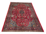 25732-Sarough Hand-Knotted/Handmade Persian Rug/Carpet Traditional/Authentic/ Size: 6'10" x 4'5"