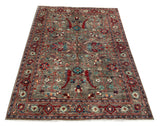 26115-Royal Chobi Ziegler Hand-knotted/Handmade Afghan Rug/Carpet Traditional Authentic/ Size: 5'8" x 3'9"