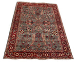 26116-Royal Chobi Ziegler Hand-knotted/Handmade Afghan Rug/Carpet Traditional Authentic/ Size/: 5'8" x 4'0"