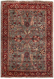 26116-Royal Chobi Ziegler Hand-knotted/Handmade Afghan Rug/Carpet Traditional Authentic/ Size/: 5'8" x 4'0"