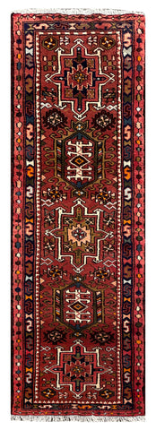 25804- Gharadjehs Hand-Knotted/Handmade Persian Rug/Carpet Traditional/Authentic/Size: 6'3" x 2'0"/191cm x 61cm