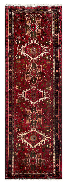 25801- Gharadjehs Hand-Knotted/Handmade Persian Rug/Carpet Traditional/Authentic/Size: 6'6" x 2'1"