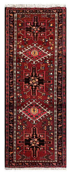 25805- Gharadjehs Hand-Knotted/Handmade Persian Rug/Carpet Traditional/Authentic/Size: 6'4" x 2'5"