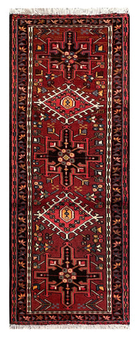 25805- Gharadjehs Hand-Knotted/Handmade Persian Rug/Carpet Traditional/Authentic/Size: 6'4" x 2'5"