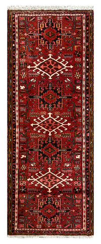 25802- Gharadjehs Hand-Knotted/Handmade Persian Rug/Carpet Traditional/Authentic/Size: 6'8" x 2'6"