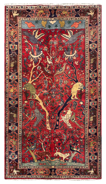 25738-Bidjar Hand-Knotted/Handmade Persian Rug/Carpet Traditional/ Authentic/ Size: 7'6"x 4'2"