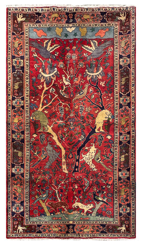 25738-Bidjar Hand-Knotted/Handmade Persian Rug/Carpet Traditional/ Authentic/ Size: 7'6"x 4'2"