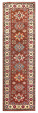 26011-Kazak Hand-Knotted/Handmade Afghan Rug/Carpet Tribal/Nomadic Authentic/ Size/: 9'7" x 2'9"