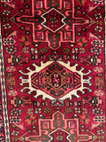 25812- Gharadjehs Hand-Knotted/Handmade Persian Rug/Carpet Traditional/Authentic/Size: 12'4" x 2'1"