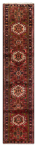 25810- Gharadjehs Hand-Knotted/Handmade Persian Rug/Carpet Traditional/Authentic/Size: 10'0" x 2'4"