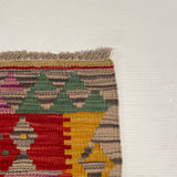25911- Kelim Hand-Woven/Flat Weaved/Handmade Afghan /Carpet Tribal/Nomadic Authentic/Size: 6'2" x 4'3"
