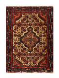 23078 - Hamadan Hand-Knotted/Handmade Persian Rug/Carpet Traditional Authentic/Size: 4'0" x 2'6"