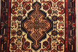 23078 - Hamadan Hand-Knotted/Handmade Persian Rug/Carpet Traditional Authentic/Size: 4'0" x 2'6"