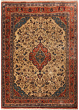22898 - Hamadan Persian Hand-Knotted Authentic/Traditional/Carpet/Rug/Size: 4'6" x 3'5"
