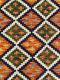 25893- Kelim Hand-Woven/Flat Weaved/Handmade Afghan /Carpet Tribal/Nomadic Authentic/Size: 4'0" x 2'9"