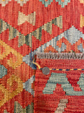 25923- Kelim Hand-Woven/Flat Weaved/Handmade Afghan /Carpet Tribal/Nomadic Authentic/Size: 9'7" x 2'10"