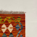 25953- Kelim Hand-Woven/Flat Weaved/Handmade Afghan /Carpet Tribal/Nomadic Authentic/Size: 9'6" x 2'9"