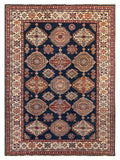 25845-Royal Kazak Hand-Knotted/Handmade Afghan Rug/Carpet Tribal/Nomadic Authentic/ Size: 9'5" x 6'9"