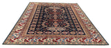 25844-Royal Kazak Hand-Knotted/Handmade Afghan Rug/Carpet Tribal/Nomadic Authentic/ Size: 9'9" x 8'1"