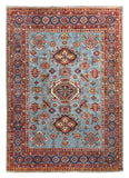 25846-Royal Kazak Hand-Knotted/Handmade Afghan Rug/Carpet Tribal/Nomadic Authentic/ Size: 9'10" x 6'11"