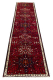 25809- Gharadjehs Hand-Knotted/Handmade Persian Rug/Carpet Traditional/Authentic/Size: 10'2" x 2'7"