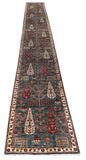 26121-Royal Chobi Ziegler Hand-knotted/Handmade Afghan Rug/Carpet Traditional Authentic/ Size: 19'7" x 2'5"/597cm x 74cm