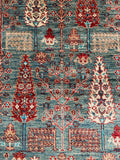 26121-Royal Chobi Ziegler Hand-knotted/Handmade Afghan Rug/Carpet Traditional Authentic/ Size: 19'7" x 2'5"