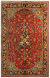 22874 - Sarough Handmade/Hand-Knotted Persian Rug/Traditional/Carpet Authentic/Size: 6'5" x 4'2"