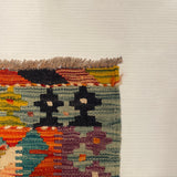 25857- Kelim Hand-Woven/Flat Weaved/Handmade Afghan /Carpet Tribal/Nomadic Authentic/Size: 3'10" x 2'10"