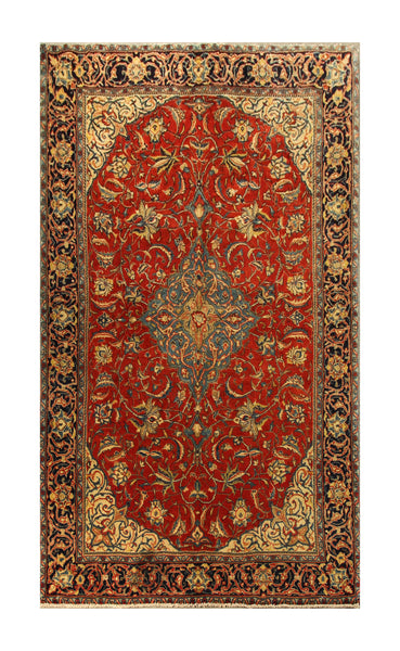 22873 - Sarough Handmade/Hand-Knotted Persian Rug/Traditional/Carpet Authentic/Size: 6'11" x 4'2"