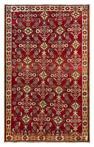 25765-Ghashgai Hand-Knotted/Handmade Persian Rug/Carpet Tribal/Nomadic/Authentic/Size: 8'10" x 5'7"