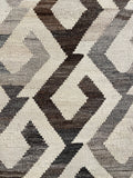 25993- Kelim Hand-Woven/Flat Weaved/Handmade Afghan /Carpet Tribal/Nomadic Authentic/Size: 11'4" x 8'9"