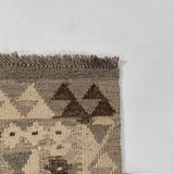 25958- Kelim Hand-Woven/Flat Weaved/Handmade Afghan /Carpet Tribal/Nomadic Authentic/Size: 12'6" x 2'8"