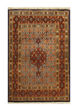 22893 - Moud Hand-Knotted/Handmade Persian Rug/Carpet Traditional Authentic/Size: 4'7" x 3'3"