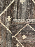 25984- Kelim Hand-Woven/Flat Weaved/Handmade Afghan /Carpet Tribal/Nomadic Authentic/Size: 11'4" x 8'5"