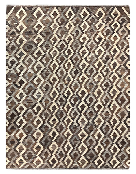 25986- Kelim Hand-Woven/Flat Weaved/Handmade Afghan /Carpet Tribal/Nomadic Authentic/Size: 11'5" x 8'10"/348cm x 269cm