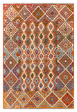 25903- Kelim Hand-Woven/Flat Weaved/Handmade Afghan /Carpet Tribal/Nomadic Authentic/Size: 9'10" x 6'9"