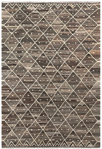 25989- Kelim Hand-Woven/Flat Weaved/Handmade Afghan /Carpet Tribal/Nomadic Authentic/Size: 10'0" x 6'11"