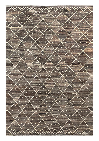 25989- Kelim Hand-Woven/Flat Weaved/Handmade Afghan /Carpet Tribal/Nomadic Authentic/Size: 10'0" x 6'11"