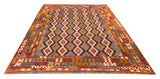25976- Kelim Hand-Woven/Flat Weaved/Handmade Afghan /Carpet Tribal/Nomadic Authentic/Size: 9'7" x 6'6"